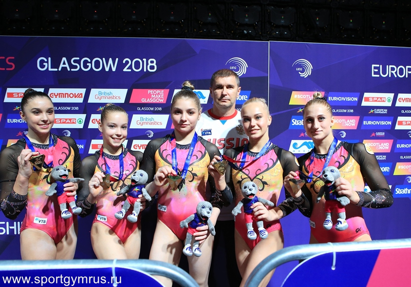 Российские гимнастки завоевали три медали на чемпионате Европы в Глазго