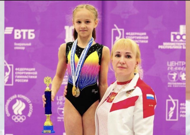 Башкирская гимнастка Полина Дмитриева стала чемпионкой Первенства России